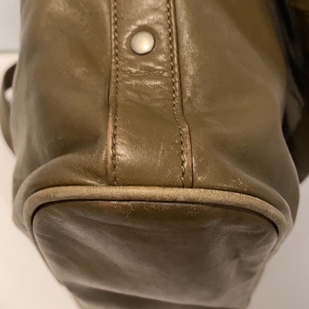 HOBO Olive Crossbody Leather Messenger Bag - Picture 10 of 13